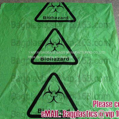 Biohazard Disposal Bags With Warning Label/Sterilization Indicator Lab Can Liners Labeling Biohazardous Trash Safely photo-2