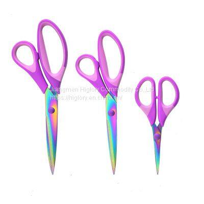 Factory Directly Sharp Blades Shears With Soft Grip Fabric Scissors Set of 3pcs All Purpose Scissors Set for Sewing Craft Office photo-3