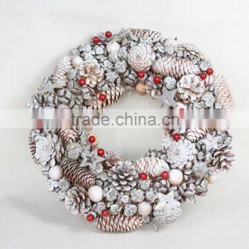 2015 european style natural material wreath artificial