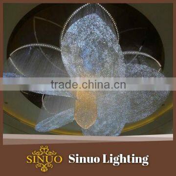 New arriving hotel decoration led modern modern crystal murano glass chandelier lamp