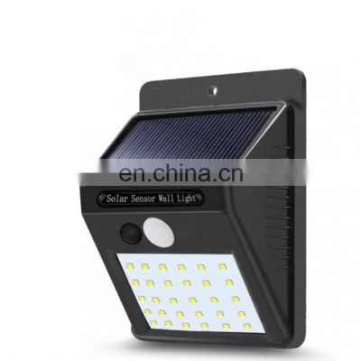 Outdoor Solar LED Wall Lamp PIR Motion Sensor Waterproof Sunlight Powered Garden LED Street Wall Light