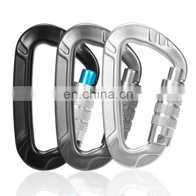 JRSGS Locking Carabiner for Hammock Locking Carabiner Climbing Clips 12kN Aluminium Snap Hook S7803