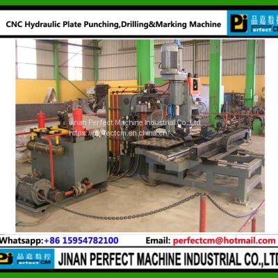 CNC Hydraulic Plate Punching Drilling & Marking Machine