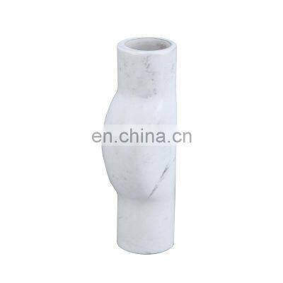 Home Decor Flower Vase Antique Decorative Stone Marble Creative Modern Pot Gift Wedding Table Luxury Vase Decoration Home