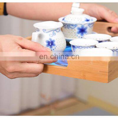 Wholesale Eco Friendly Durable Color Printed Lacquer Bamboo Serving Bardia Tray photo-4