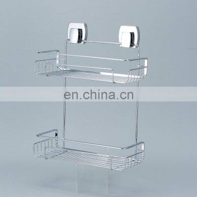 Shower Caddy 2 Tier Shower Shelf Kitchen Storage Basket Corner Shelf Stainless Steel No Drilling Self Adhesive Bathroom Caddy No photo-2