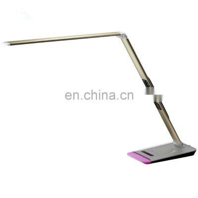 Desk Lamp Modern Base Led USB Table Lamp With Alarm Clock Night Light