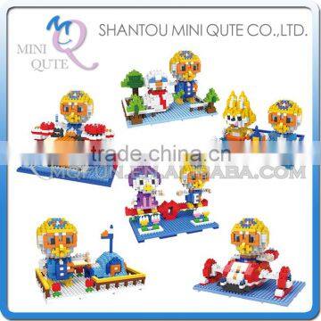 Mini Qute SC Kawaii American cartoon Pororo duck penguin diamond block plastic building block boys educational toy