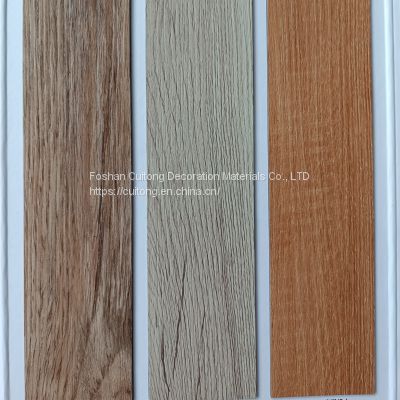 PVC vinyl base brick plastic wood grain floor mat 2mm sheet plastic floor waterproof flame retardant stone plastic floor tile