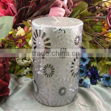 Nicole factory LZ0078 handmade cylinder shape silica gel candle mold