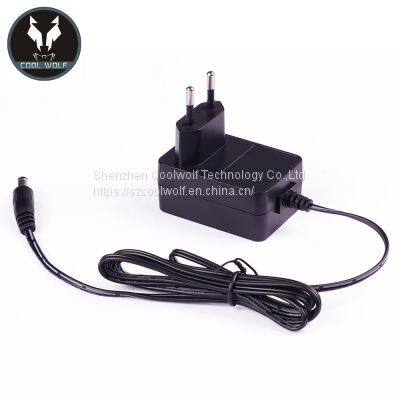 12V1A AC Adapter With EU Plug,GS,CE, UKCA, UL, ETL, FCC, PSE, BIS, KC Approval, VI Efficiency, 5V1A, 5V2A, 9V2A, 12V1.5A, 24V0.5A, 24V0.65A Power Adapter