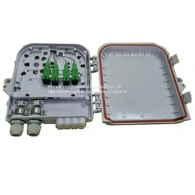 8 Cores FTTH Nap Box Outdoor ABS Plastic 8 Cores FTTH Termination Box Support 1x8 PLC Splitter 8 Port Cable ports