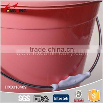 Recyle Pink 36cm Height Plastic Bucket With Metal Handle photo-6
