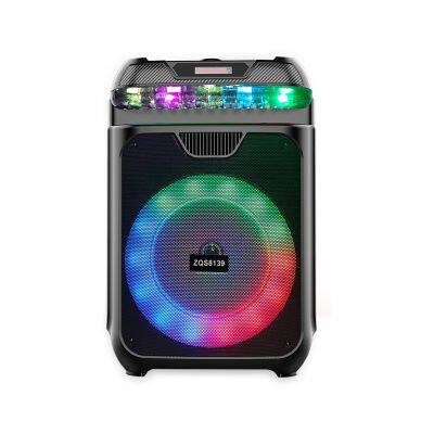 SING-E ZQS8139 8 Inch Subwoofer Active Voice Controlled RGB Light Wireless Bass Stage Party Karaoke Dj Speaker