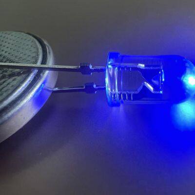 Ultra high brightness LED bead F5 Blue LED light emitting diode 5MM round head traffic signal dedicated red light