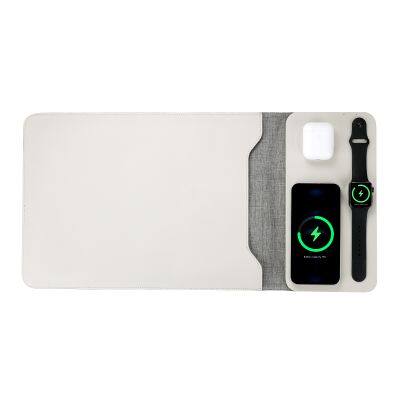 15W 3 IN 1Desktop Smart watch Earbuds Charging Pad Phone magnetic Wireless Charger Laptop pad For Tablet Holder Bag