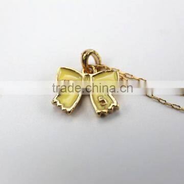 2015 Factory Direct Sell Personality Latest Design Fashion Valentine's Gift Bowknot Pendant Necklace Costume Jewelry Necklace photo-3