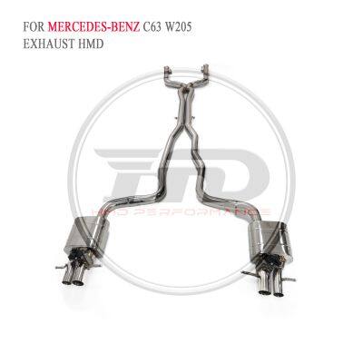 SS304 Exhaust Catback for Mercedes Benz C63 W205/CLA250/CLS63 W218/CLS300 CLS350 C257/CLS450 C218 Car Accessories WhatsApp+86 18946955156