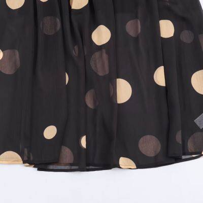 2025 Neue modische und elegante Amazon Damen-Polka-Dot-Chiffon-Rock mit definierten Taille