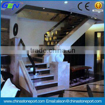 Natural Turkey Grey Marble Domestic Decoration Stairs