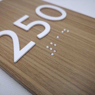 Customized Braille Signs, Copper Plate Doorplate, Logo, Company Office Doorplate, High-end Feeling, Hotel and Restaurant Sign Customization