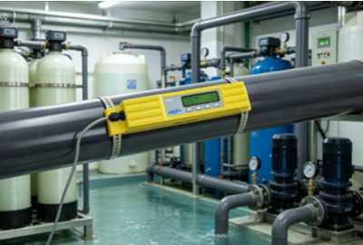 Ultrasonic Flow Meter Clamp On Inline Flow Meter Fixed Installation Water Flow Monitoring U1000 V2
