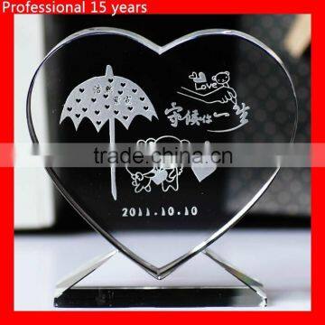 3D laser crystal gift valentines day gift