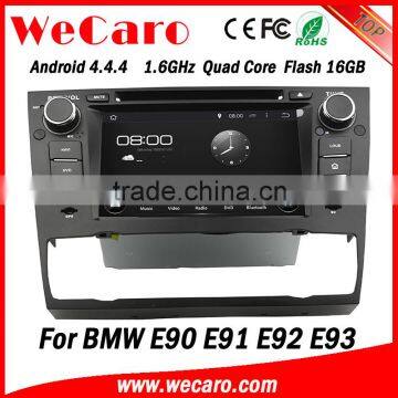 Wecaro Android 4.4.4 car dvd player 7" quad core for bmw e90 car multimedia player car stereo GPS 2005-2012