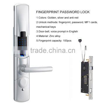 Keyless security digital smart Biometric Australia fingerprint lock