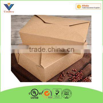 Custom Fit High Temperature Kraft Paper Material Take Away Fast Food Box photo-3