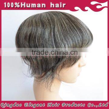 2015 Top Quality 100%human Hair Cheap Indian Men Hair Toupee Wig photo-2