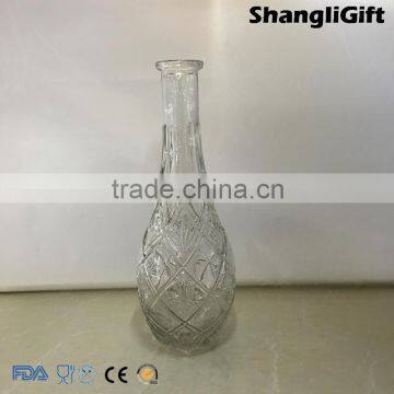 30oz Glass Wine Bottle Empty For Sale Embossed For Brandy