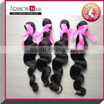 Hot sale ! Big promotion for Christmas! remy hair 6A grade Indian hair weave loose wave                        
                                                Quality Choice