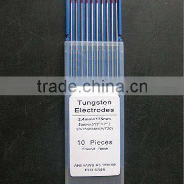 2.4mm*175mm Thorium Tungsten Welding Electrode