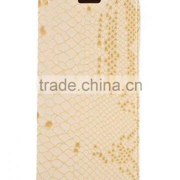 Premium PU Leather Snake Skin Pattern Card Pockets Case With Magnetic Flip Stand for Samsung S7 Edge, 5.5 Inch photo-3