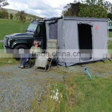 Car Side Awning with side wall outdoor change room wash room