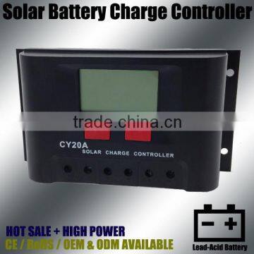 Solar Battery Controller, Battery Charging and Discharging controller 12V 24V 20A CY20A-1220