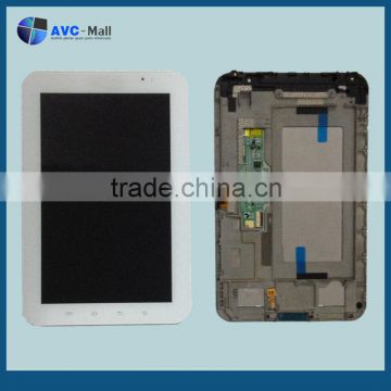 LCD screen and digitizer assembly with frame Samsung Galaxy Tab P1000 white