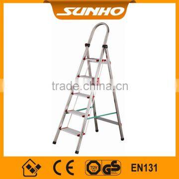 Household 5-step Foot Folding Stainless Steel Ladder