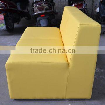 Hot sale yellow leather sofa for events XYN439