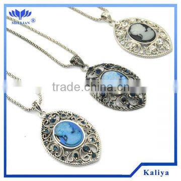 Antique Lady Rhinestone Cameo Pendant Light 2013