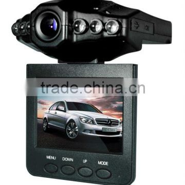 Whole sale-2.5 inch 270degree car DVR with 6 IR LED nightvision,cycle recording