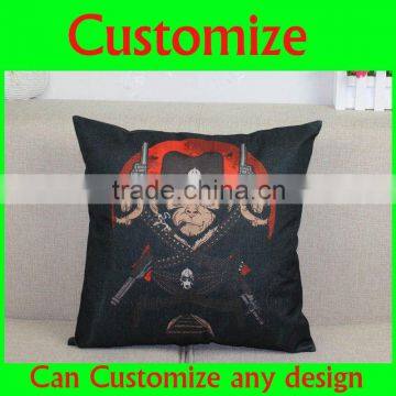 OEM 100% cotton printed decorative pillow