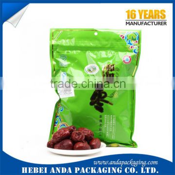 High Quality Custom Print Dried Chinese-Dates Plastic Packaging Bag