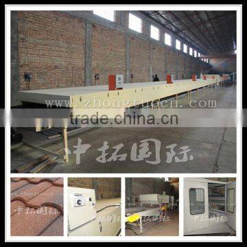 Colorful Stone Chip Coated Steel Roof Tiles Cold Roll Forming Machine photo-5