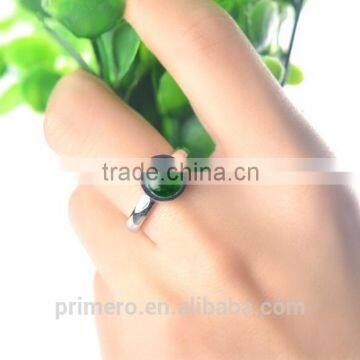 Natural Tiger Eye Stainless Steel Opal Stone Finger Ring Women Ring Bijoux Fashion photo-5