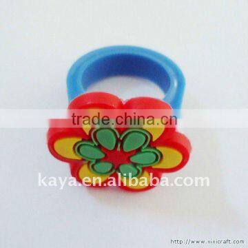 Soft plastic finger ring