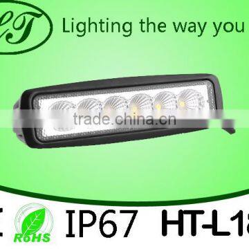 New Arrival! black 18w led work light cheapest price long lifetime high intensity 1600LM