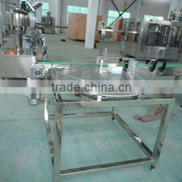 Rotary bottle turnable table/packing table/collecting table