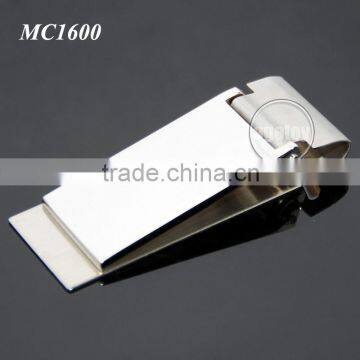 Rectangle Zinc Alloy Cash Clip Slim Pocket Purse Cash Holder Organizer Promotional Blank Stainless Steel Metal Craft Money Clip photo-2